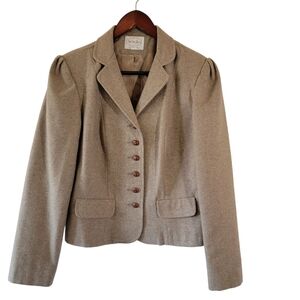 VTG Union Swingles Beige Single Breasted Wool Blazer Sz 13/S Old Money Preppy